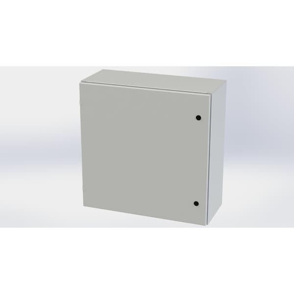 1/4 Turn Latch Electrical Enclosures, 30 in H, 12 in D, 30 in W, NEMA 3R, 4, 12, 13, Carbon Steel